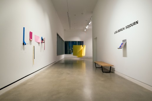 The entrance to the exhibition has the words 